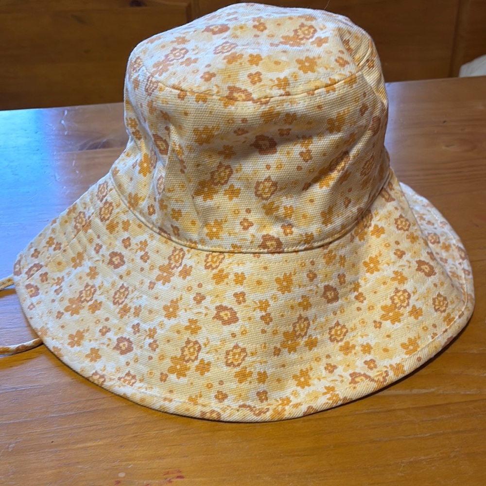 Lack Of Color Yellow and Orange Floral Bucket Hat
